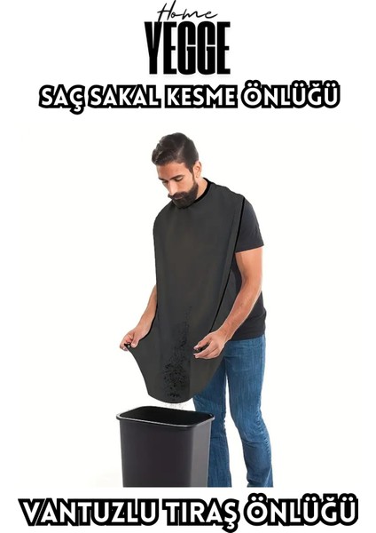 Saç Sakal Kesme Tıraş Önlüğü - Vantuzlu Traş Önlüğü Beyaz Traş Örtüsü modelleri