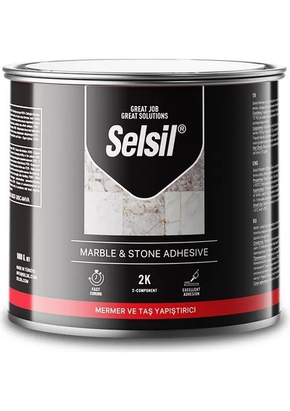 Selsil Mermer - Taş Teneke Seramik Yapıştırıcı 250GR