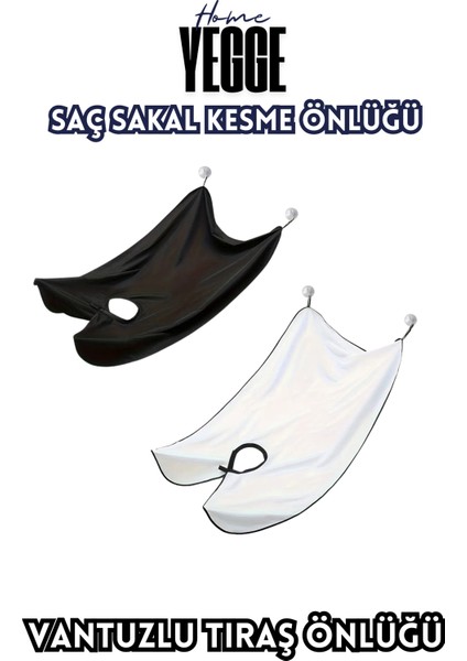 Saç Sakal Kesme Tıraş Önlüğü - Vantuzlu Traş Önlüğü Beyaz Traş Örtüsü indirimleri