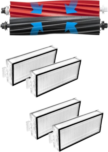 Roborock Q5 Pro / Q5 Pro + (Plus) Robot Süpürge Uyumlu 6'lı Yedek Parça Seti