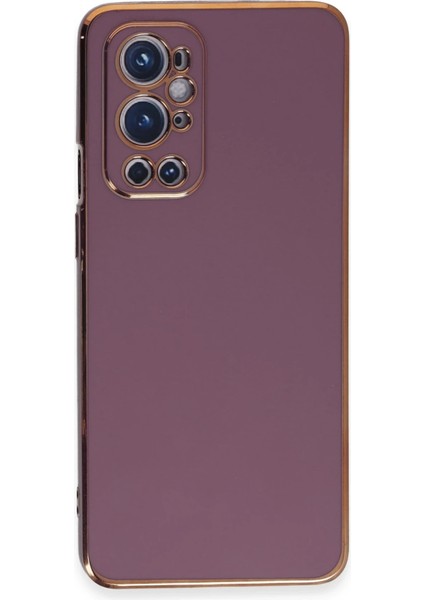 One Plus 9 Pro Kılıf Volet Silikon - Mor Arbkd