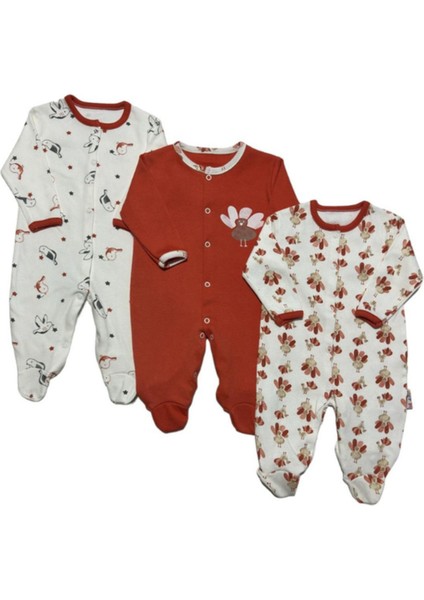 Kuş Desenli 3'lü Patikli Tulum (Kız - Erkek - Yenidoğan) fiyatları