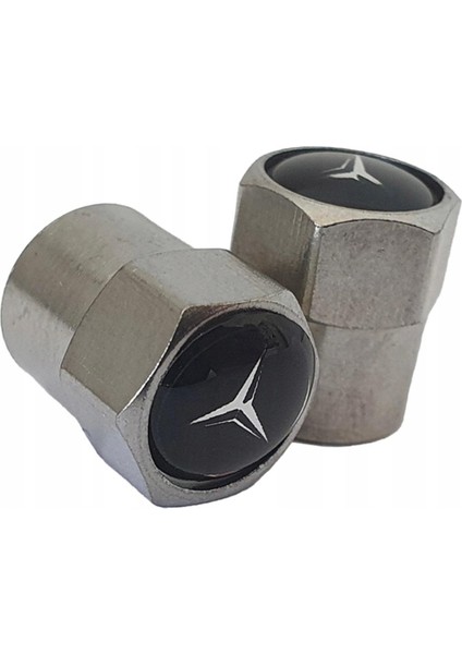 Mercedes Logolu Alüminyum Sibop Kapağı 4 Adet fırsatları