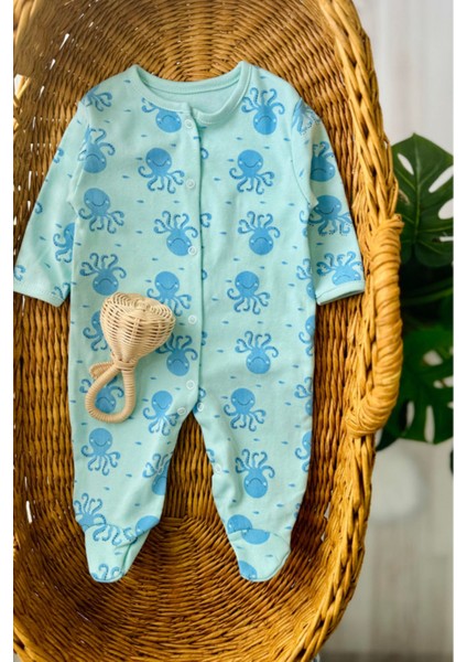 Balık Desenli 3'lü Patikli Tulum (Kız - Erkek - Yenidoğan) fırsatları