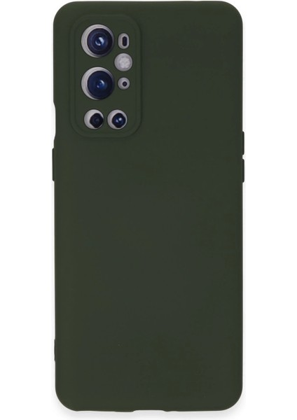 One Plus 9 Pro Kılıf Nano Içi Kadife Silikon - Koyu Yeşil Arbkd