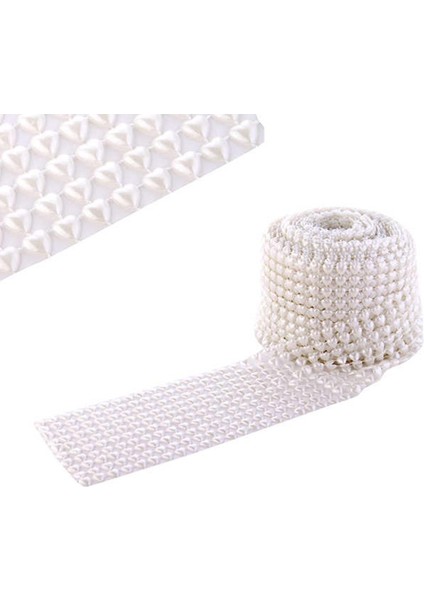 Iç Ipli Kalpli Krem Renkli Dekoratif Zincir 9 mt 1 Adet