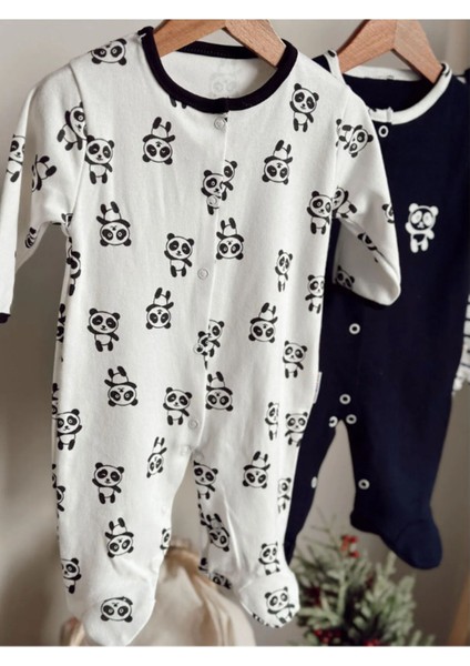 Panda Desenli 3'lü Patikli Tulum (Kız - Erkek - Yenidoğan) fiyatları