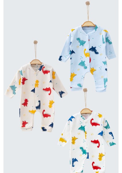 Dino Desenli 3'lü Tulum