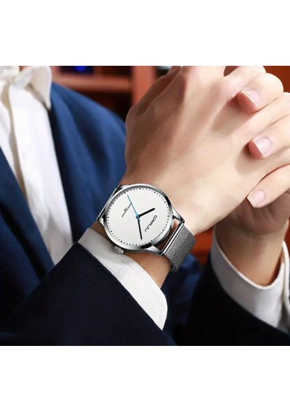 Lüks Çelik Erkek Kol Saati 3ATM Su Geçirmez fırsatları