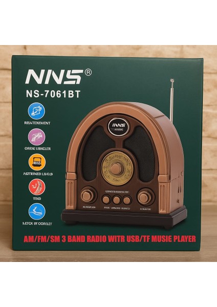 NS-7061 Bs Nostaljik Taşınabilir Radyo fiyatları
