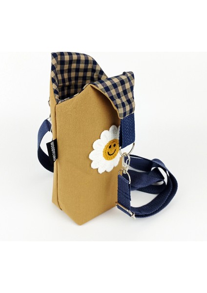 1 Litrelik U Model Hardal Krem Papatya Aplikeli Matara Termos Kılıfı fırsatları