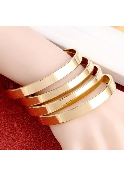 Düz Model Bileklik Gold Renk Kelepçe fiyatları