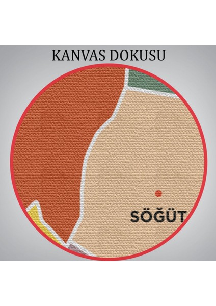 Il ve Ilçeler Haritası Bilecik, Modern Dekoratif Kanvas Tablo, Duvar Dekoru 1292 indirimleri