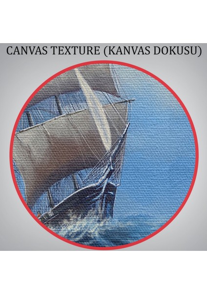 Okyanustaki Büyük Yelkenli, Modern Dekoratif Kanvas Tablo, Duvar Dekoru 1215