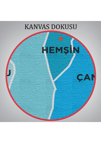 Il ve Ilçeler Haritası Rize, Modern Dekoratif Kanvas Tablo, Duvar Dekoru 1441 indirimleri