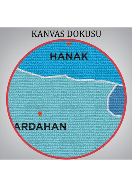 Il ve Ilçeler Haritası Ardahan, Modern Dekoratif Kanvas Tablo, Duvar Dekoru 1272 indirimleri