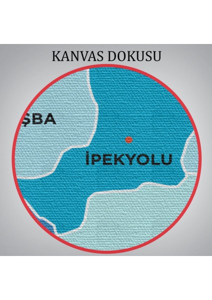 Il ve Ilçeler Haritası Van, Modern Dekoratif Kanvas Tablo, Duvar Dekoru 1480 indirimleri