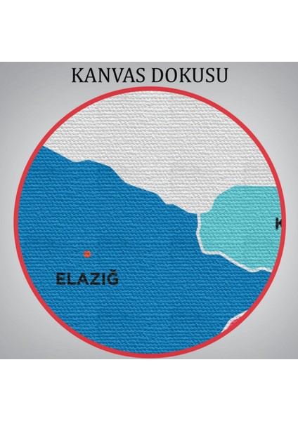 Il ve Ilçeler Haritası Elazığ, Modern Dekoratif Kanvas Tablo, Duvar Dekoru 1330 indirimleri