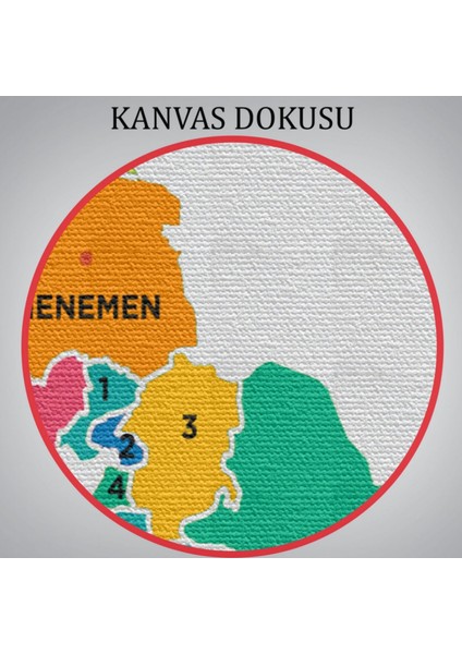 Il ve Ilçeler Haritası Izmir, Modern Dekoratif Kanvas Tablo, Duvar Dekoru 1367 indirimleri