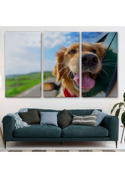 Köpek, Hayvan Temalı Dekoratif Kanvas Tablo, Duvar Dekoru 1130 modelleri
