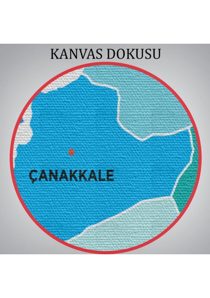 Il ve Ilçeler Haritası Çanakkale, Modern Dekoratif Kanvas Tablo, Duvar Dekoru 1311 indirimleri