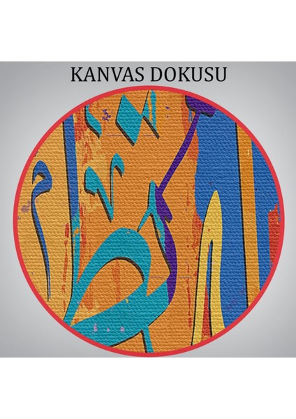 Kalpler Ancak Allah'ı Anmakla Huzur Bulur, Hat Sanatı Dekoratif Kanvas Tablo, Duvar Dekoru 3293