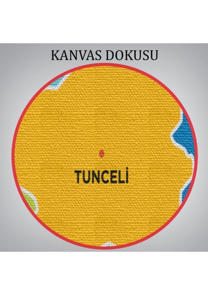 Il ve Ilçeler Haritası Tunceli, Modern Dekoratif Kanvas Tablo, Duvar Dekoru 1472 indirimleri
