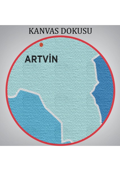 Il ve Ilçeler Haritası Artvin, Modern Dekoratif Kanvas Tablo, Duvar Dekoru 1275 indirimleri