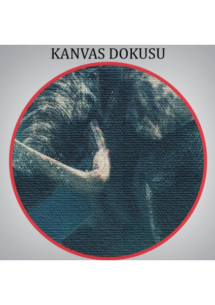 Yüzen Fil, Hayvan Temalı Dekoratif Kanvas Tablo, Duvar Dekoru 1128