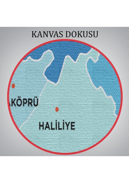 Il ve Ilçeler Haritası Şanlıurfa, Modern Dekoratif Kanvas Tablo, Duvar Dekoru 1459 indirimleri