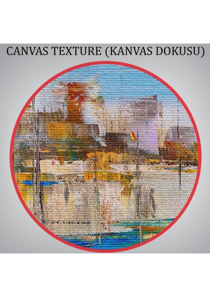 Mykonos Limanı, Modern Dekoratif Kanvas Tablo, Duvar Dekoru 1209