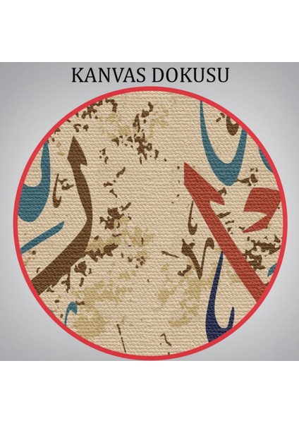 Allah’tan Başka Ilah Yoktur, Muhammed (As) Onun Kulu ve Elçisidir Dekoratif Kanvas Tablo 3284