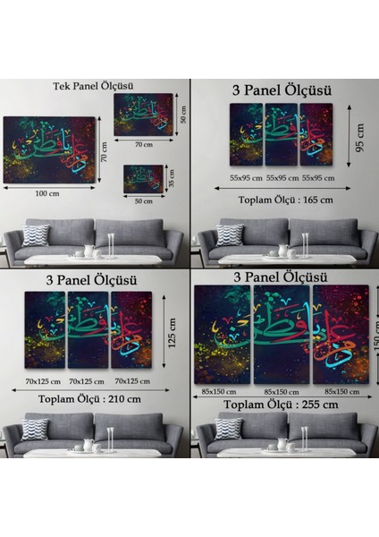 Dini Islami Modern Dekoratif Kanvas Tablo, Duvar Dekoru 3375 fırsatları