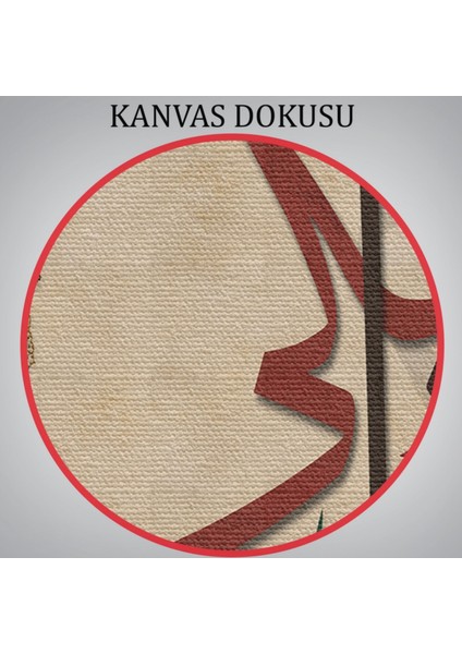 Şüphesiz Güldüren De Ağlatan Da O'dur Ayeti Yazılı Hat Sanatı Dekoratif Kanvas Tablo 3396