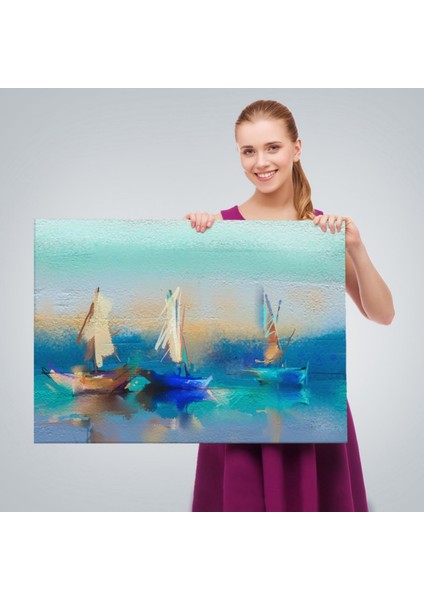 Yağlıboya Görünüm Modern Soyut Çalışma Dekoratif Kanvas Tablo, Duvar Dekoru 3589