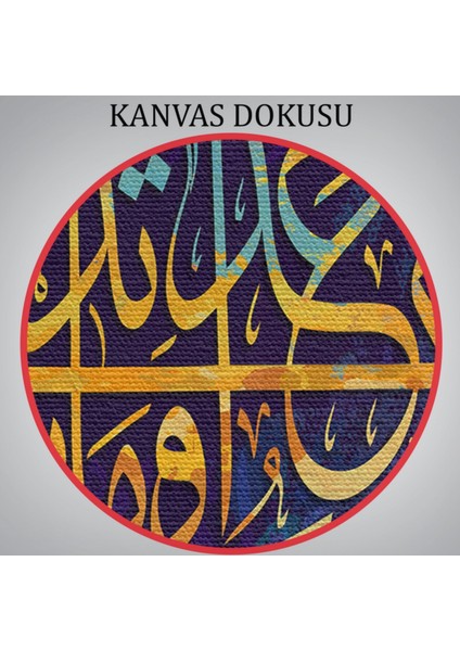 Kıyamet Gününün Bilgisi Allah Katındadır Lokman Suresi 34 Ayeti Hat Dekoratif Kanvas Tablo 3376