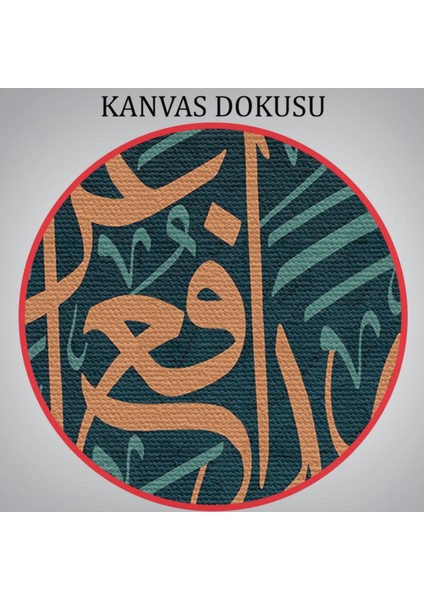 Rabbim, Ben Nefsime Zulmettim, Beni Bağışla Hat Sanatı Dekoratif Kanvas Tablo, Duvar Dekoru 3389