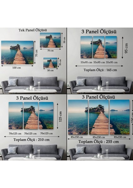 Yunanistan Zakinthos Adası Dekoratif Kanvas Tablo, Duvar Dekoru 3584 fırsatları