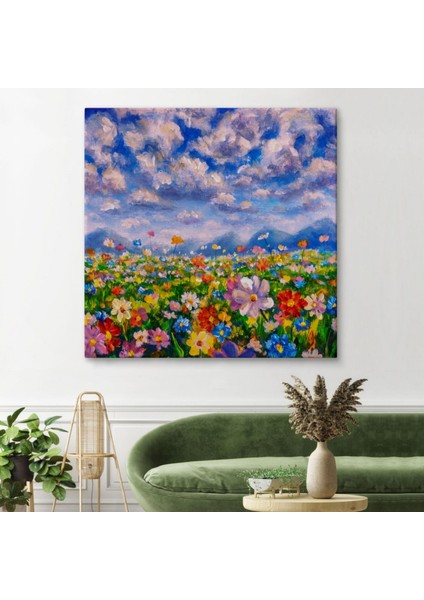 Kır Çiçekleri Modern Dekoratif Kanvas Tablo, Duvar Dekoru 5908 fiyatları