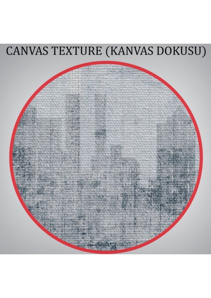 Modern Şehir Silueti Dekoratif Kanvas Tablo, Duvar Dekoru 5038