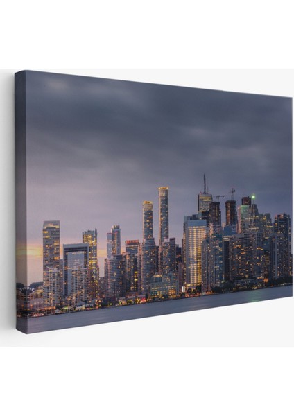 Toronto Manzarası Kanada Dekoratif Kanvas Tablo, Duvar Dekoru 5080