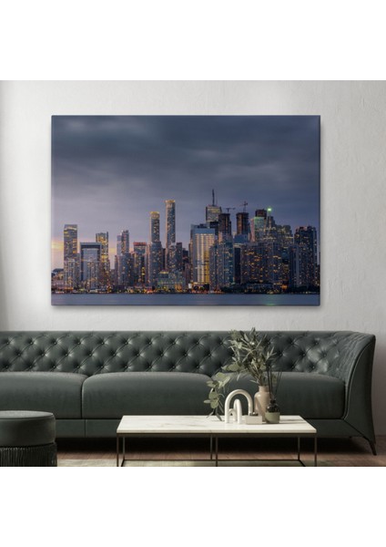 Toronto Manzarası Kanada Dekoratif Kanvas Tablo, Duvar Dekoru 5080 fiyatları