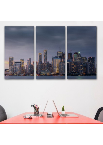 Toronto Manzarası Kanada Dekoratif Kanvas Tablo, Duvar Dekoru 5080 modelleri