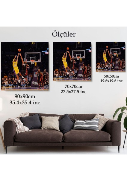 Kobe Bryant ve Basketbol Dekoratif Kanvas Tablo, Duvar Dekoru 5172 fırsatları