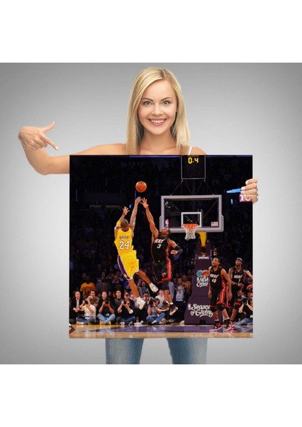 Kobe Bryant ve Basketbol Dekoratif Kanvas Tablo, Duvar Dekoru 5172
