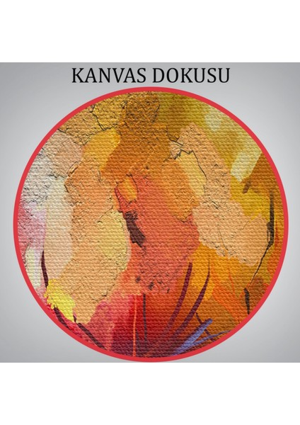 Yağlıboya Görünüm Soyut Çalışma Fırça Darbeli Dekoratif Kanvas Tablo, Duvar Dekoru 3652