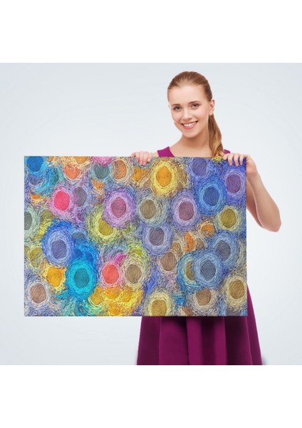 Soyut Çalışma Modern Sanat Dekoratif Kanvas Tablo, Duvar Dekoru 3595