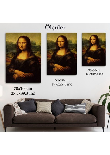 Mona Lisa Leonardo Da Vinci Dekoratif Kanvas Tablo, Duvar Dekoru 5126 fırsatları