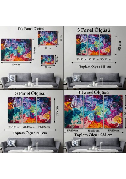 Yağlıboya Görünüm Modern Tarz Çalışma Dekoratif Kanvas Tablo, Duvar Dekoru 3524 fırsatları