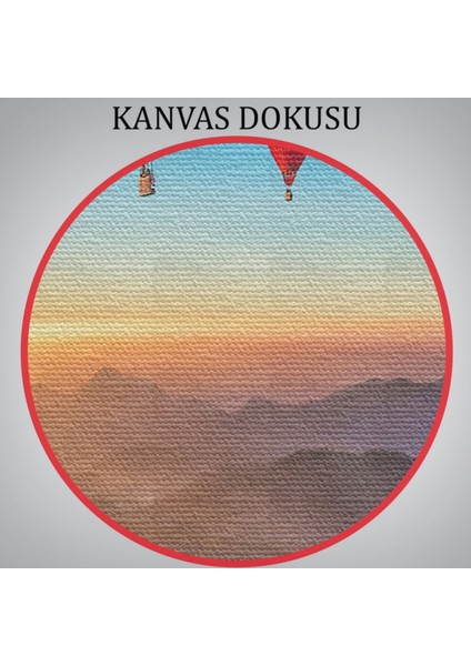 Balon Turu ve Manzara Dekoratif Kanvas Tablo, Duvar Dekoru 3580